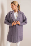 Chic Women's Autumn Coat with Press Studs and Pockets