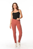 Warm Cotton Knit Sweatpants Without Pockets
