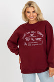 Women's Printed Long Sleeve Sweatshirt - Overhead Style