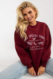 Women's Printed Long Sleeve Sweatshirt - Overhead Style