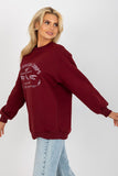 Women's Printed Long Sleeve Sweatshirt - Overhead Style