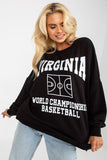 Women's Long-Sleeved Sweatshirt with Decorative Print