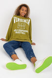 Women's Long-Sleeved Sweatshirt with Decorative Print