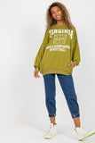 Women's Long-Sleeved Sweatshirt with Decorative Print