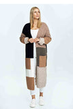 Cozy Multicolor Cardigan with Pockets for Effortless Style