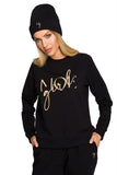 Stretchy Ribbed Knit Hat with Embroidery for Autumn