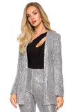 Sparkling Loose Sequin Jacket for Effortless Glam