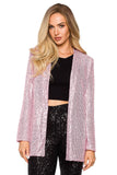 Loose Sequin Jacket for Effortless Party Styling