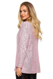Loose Sequin Jacket for Effortless Party Styling