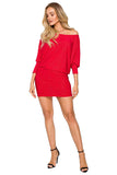Versatile Brocade Dress with Unique Neckline Options