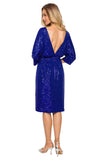 Shimmering Sequin Evening Dress with Back Detail