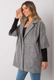 Loose-Fit Women's Coat with Button Closure and Pockets