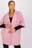 Loose-Fit Women's Coat with Button Closure and Pockets
