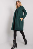 Women's Long-Sleeved Unlined Coat with Slip Pockets