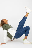 Two-Color Long Sleeve Hoodie with Kangaroo Pocket