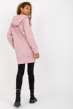 Extended Cut Hooded Women's Sweatshirt with Pockets