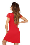 Lace-Embellished Chemise with Elegant Embroidery