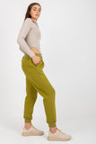 Waist Tie Sweatpants with Slip Pockets - Cotton Blend