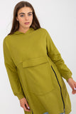 Extended Cut Hoodie with Side Zippers and Front Pocket