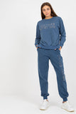 Casual Women's Sweatshirt and Pants Set with Pockets