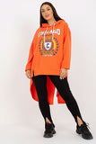 Loose Asymmetrical Hooded Women's Sweatshirt