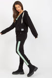 Cozy Hooded Sweatshirt Set with Waist Tie Pants