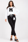 Cozy Hooded Sweatshirt Set with Trousers and Pockets