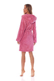Cozy Women's Hooded Bathrobe with Pockets for Cold Days