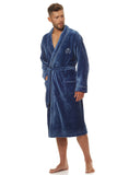 Cozy Men's Knit Bathrobe with Pockets and Waist Tie