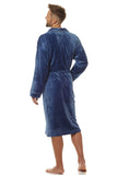 Cozy Men's Knit Bathrobe with Pockets and Waist Tie