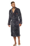 Soft Knit Men's Bathrobe with Pockets and Waist Tie