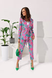 Comfortable Smooth Fabric Women's Pants with Zipper Closure