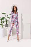 Elegant Women's Smooth Fabric Pants with Side Zipper