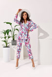 Elegant Women's Smooth Fabric Pants with Side Zipper
