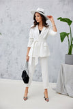 Elegant Straight-Leg Pants with Turn-Up Hem