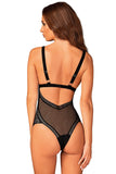 Feminine See-Through Bodysuit for Romantic Evenings