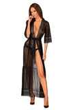 Ultra-Feminine Sheer Robe for a Romantic Evening