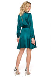 Versatile Tied Belt Dress with Flirty Hemline