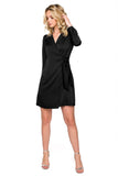 Shimmering Envelope Mini Dress with Front Detail