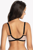 Unique Soft Balconette with Geometric Stripe Design