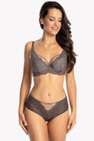 Elegant Semi-Soft Bra with Supportive Lace Design