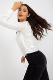 Adjustable Short Velour Blouse with Long Sleeves