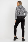 Animal Print Velour Sweatshirt & Pants Set