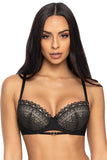 Lace-Trimmed Push-Up Bra with Removable Sponges