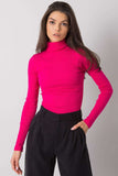 Fitted one-color turtleneck with long sleeves, versatile style.