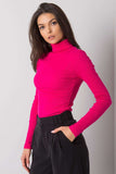 Fitted one-color turtleneck with long sleeves, versatile style.