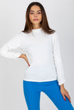 Elegant Long Sleeve Velour Blouse with Stand-Up Collar