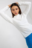 Elegant Long Sleeve Velour Blouse with Stand-Up Collar