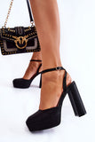 Glitter Ankle Strap Sandals with Stiletto Heel for Parties