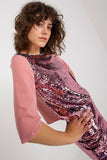 Elegant Elbow-Length Sleeve Blouse with Sequin Detail